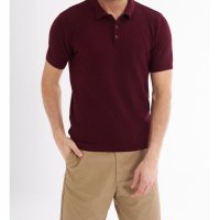Мъжка блуза с памук в цвят бордо Jimmy Sanders - 3XL, снимка 1 - Блузи - 43084774
