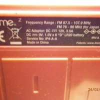 iHome - iP4 Portable Stereo Boombox - видео, снимка 12 - Радиокасетофони, транзистори - 32297598