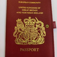 Калъф за паспорт от естествена кожа,Англия.  , снимка 5 - Други - 36607000