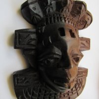  Африканска паспортна маска от кралски абанос, снимка 2 - Други ценни предмети - 28790279