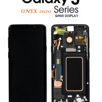 Нов 100% Оригинален LCD Дисплей + Тъч скрийн + Рамка за Samsung Galaxy S9 Plus SM-G965F Черен, снимка 1 - Резервни части за телефони - 31476959