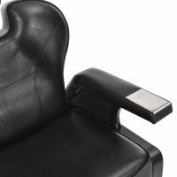 Фризьорски стол, черен, 72x68x98 см, изкуствена кожа, снимка 11 - Фризьорски столове - 43798220