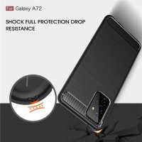 Samsung Galaxy A72 карбон силиконов гръб / кейс, снимка 2 - Калъфи, кейсове - 33015726