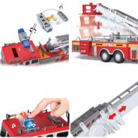 Голяма детска пожарна, 60см със звук и светлини, снимка 2 - Коли, камиони, мотори, писти - 43258737