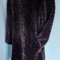 Германско палто с косъм е животински принт / голям размер , снимка 6 - Палта, манта - 43758993