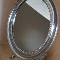 Сребърно огледало КРАСИВА сребърна рамка стара Испания , снимка 2 - Огледала - 36708656
