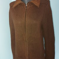 Памучен сучър тип жилетка "WE" fundamentals / голям размер , снимка 1 - Блузи с дълъг ръкав и пуловери - 32544038