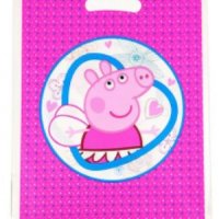 10 бр розови торбички Пепа Пиг Peppa Pig Pepa за сладки подарък рожден ден парти, снимка 1 - Подаръци за рожден ден - 23044082