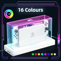 Нов LED Защитен Кейс Nintendo Switch OLED - Водоустойчив, Цветен, снимка 4 - Аксесоари - 43499775