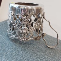 Сребърен немски подстакан-сребтрна чаша,сребро 800, снимка 9 - Чаши - 43090478