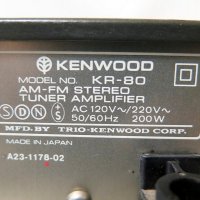 Kenwood KR-80, снимка 7 - Ресийвъри, усилватели, смесителни пултове - 32782543