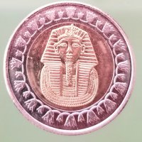 Монета .  Египет . 1 паунд .2014 година. С образът на  фараона  Тутанкамон, снимка 2 - Нумизматика и бонистика - 29044481