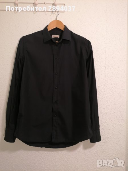 Изключителна черна риза MONNI Classic 42, снимка 1