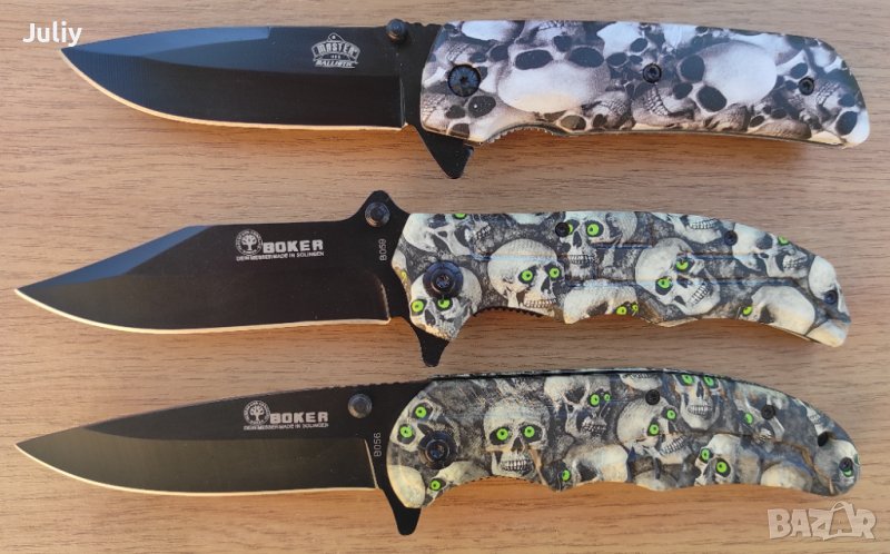 Сгъваем нож /черепи/ 3 модела, снимка 1