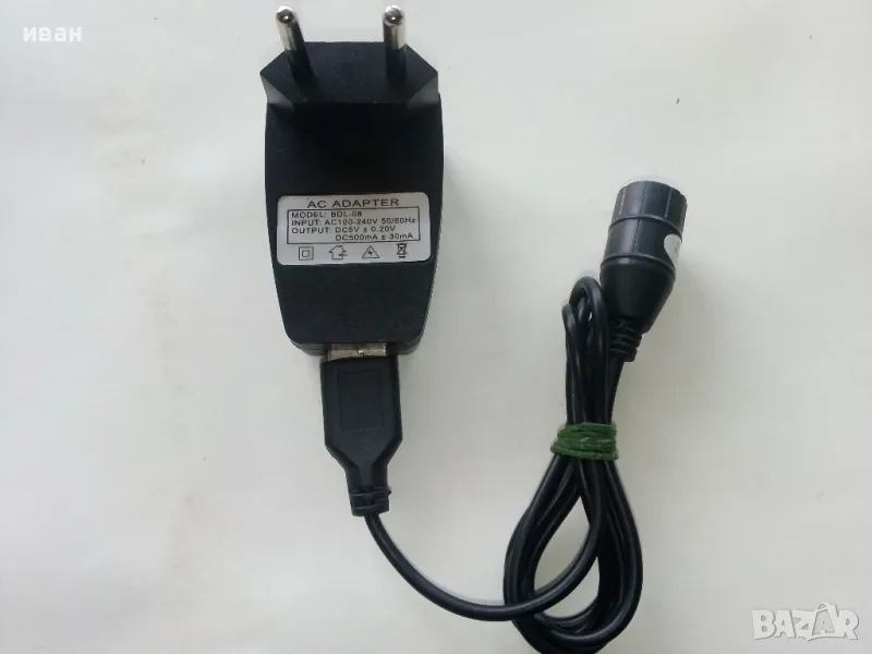Адаптер DC 5V , 500mA., снимка 1
