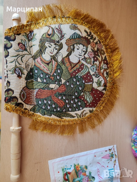 Антикварно жакардово ветрило от Узбекистан, снимка 1