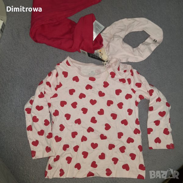 Бебешки комплект р-р74-80см в розово, снимка 1