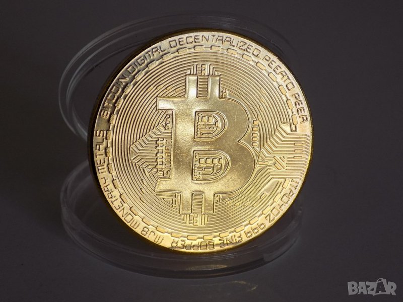 Декоративна монета Bitcoin, снимка 1