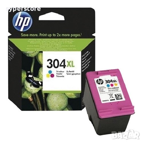 Глава за HP 304 Tri-color цветна N9K05AE Оригинална мастило за HP DeskJet 2620 3720 3730 3735 3750 3, снимка 1