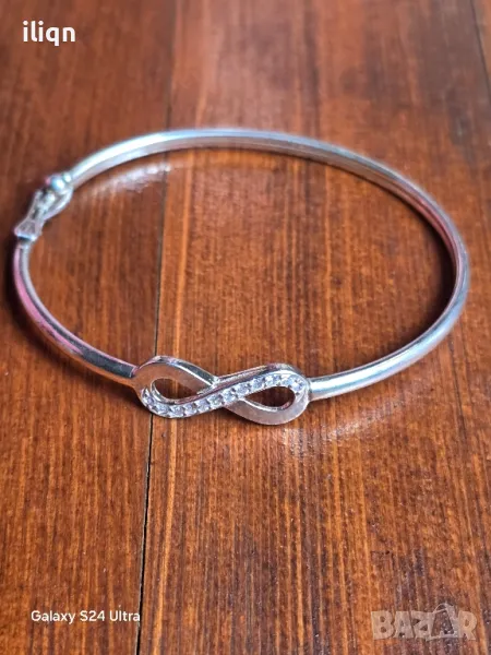 Сребърна Масивна твърда гривна. Цена 34.99лв. Разгледайте и останалите ми обяви., снимка 1