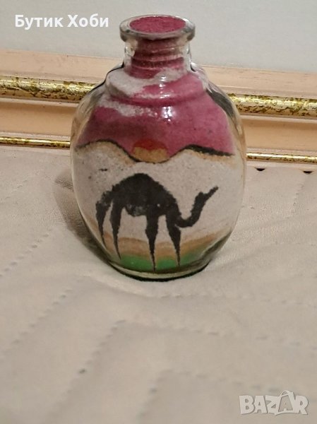 Арабско шишенце с ,,рисуван,, пясък, снимка 1