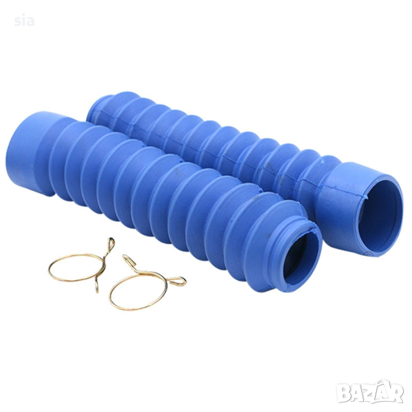 Маншон за мотоциклет, Прахоуловител за мотор, сини или черен, 21см, снимка 1