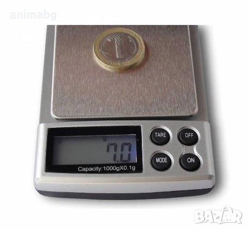 ANIMABG Електронна везна от 0,1g до 1kg кантарче, снимка 1