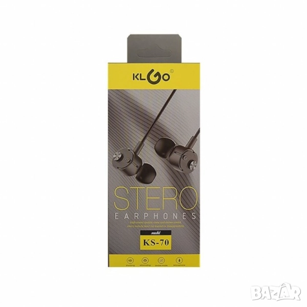 Жични стерео слушалки KLGO KS-70 EP60, снимка 1