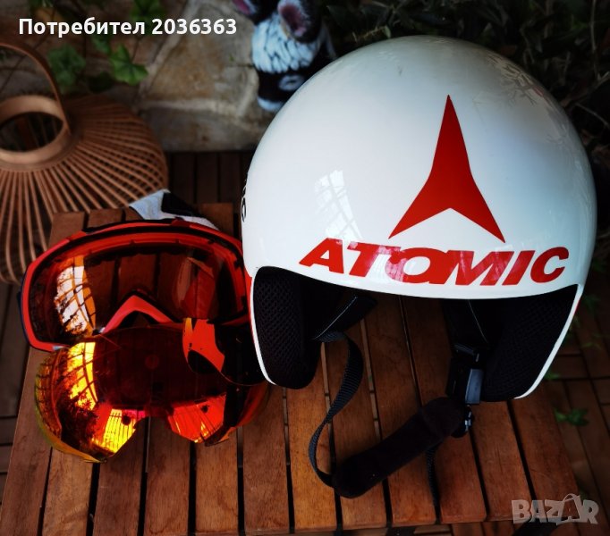 Каска ATOMIC с очила!!!, снимка 1