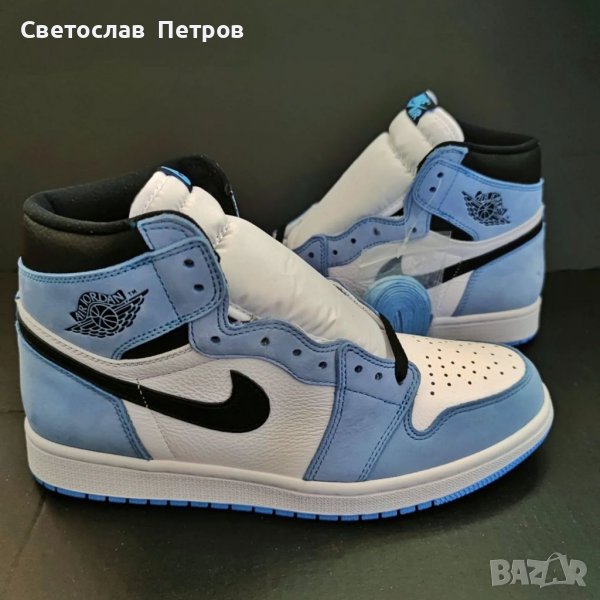 Нови Оригинални Обувки Nike Air Jordan 1 University Blue , снимка 1