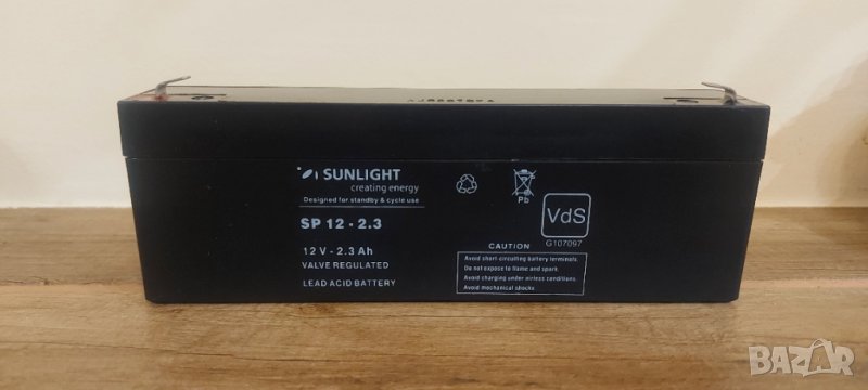 АКУМУЛАТОР за UPS SUNLIGHT SPA 12-2.3 12V/2.3AH 178/ 35/ 67MM, снимка 1