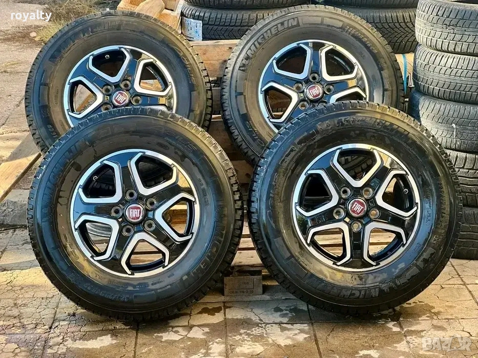 5х130 16 Цола Джанти с Гуми Fiat Ducato Peugeot Boxer Citroen Jumper 5x130 ET 68 J 6, снимка 1