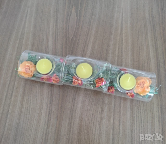 Свещник с 3 гнезда* Декорация за маса, снимка 1