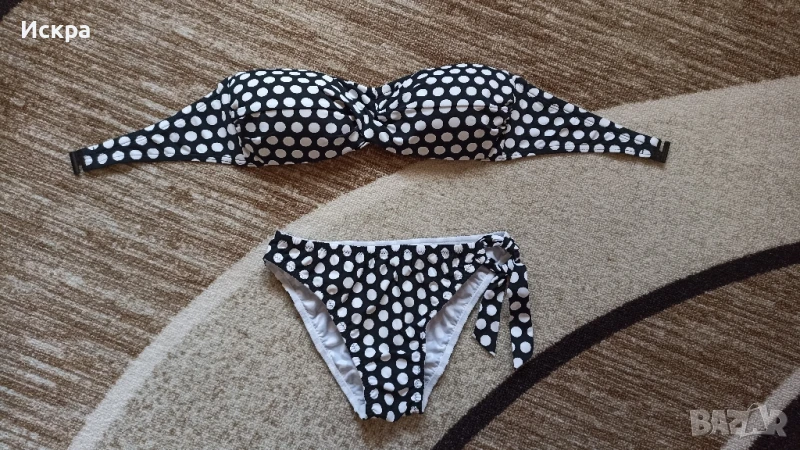 Бански от две части на точки, снимка 1