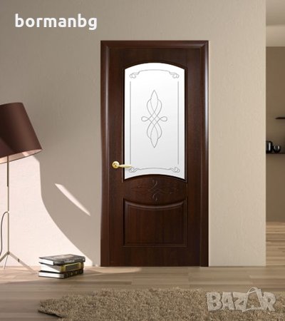 Борман Интериорна врата Дона кестен Остъклена , снимка 1