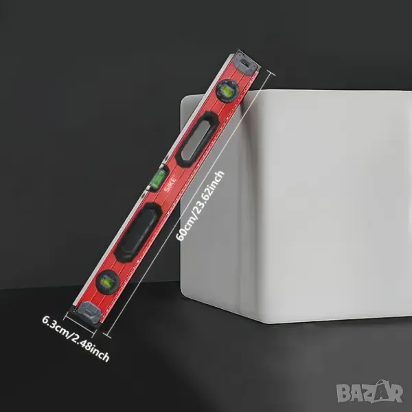 Професионална Нивелация Toplevel 60 см + ПОДАРЪК Ролетка 10 м с Лазерни Цифри, снимка 1