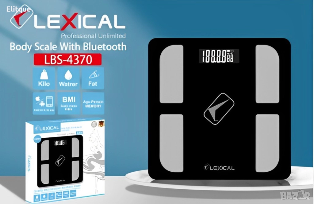 Електронен смарт кантар с bluetooth LBS-4370, снимка 1