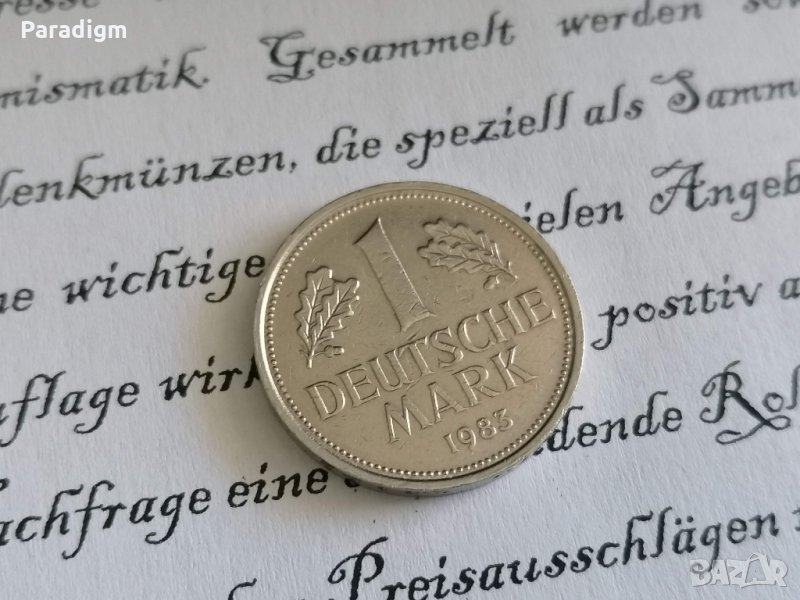 Монета - Германия - 1 марка | 1983г.; серия D, снимка 1