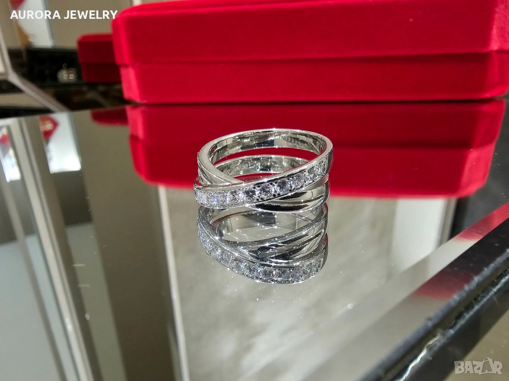 CARTIER Etincelle de Cartier White Gold Diamonds Дамски Пръстен, снимка 1