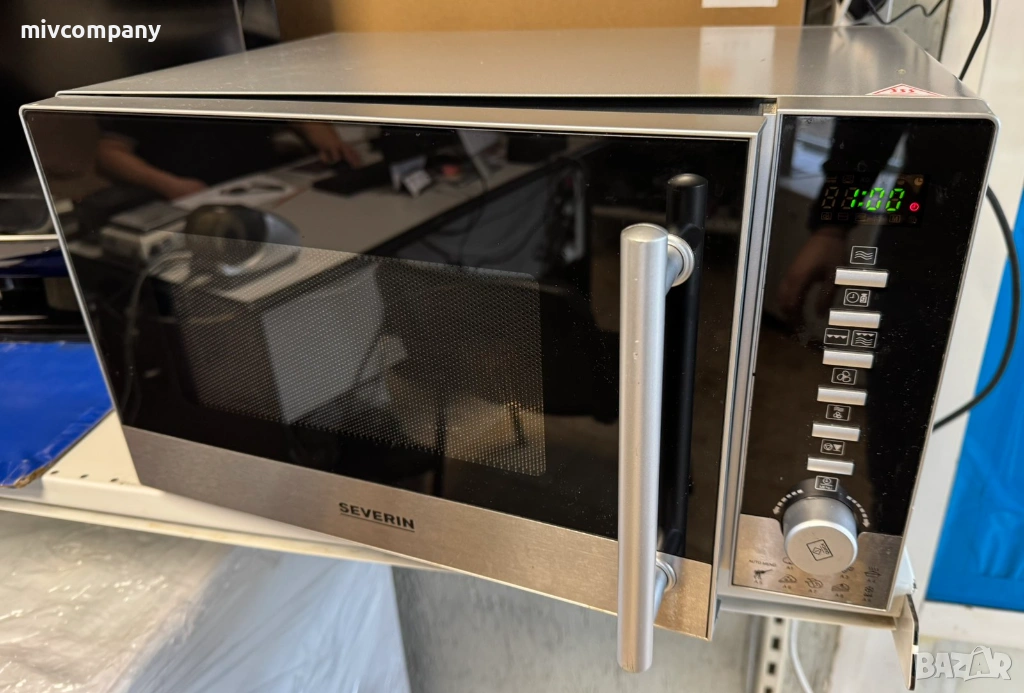 Микровълнова фурна Severin MW 9722,Грил и Конвекция, 800W-1350W, 20 L, Инокс, снимка 1