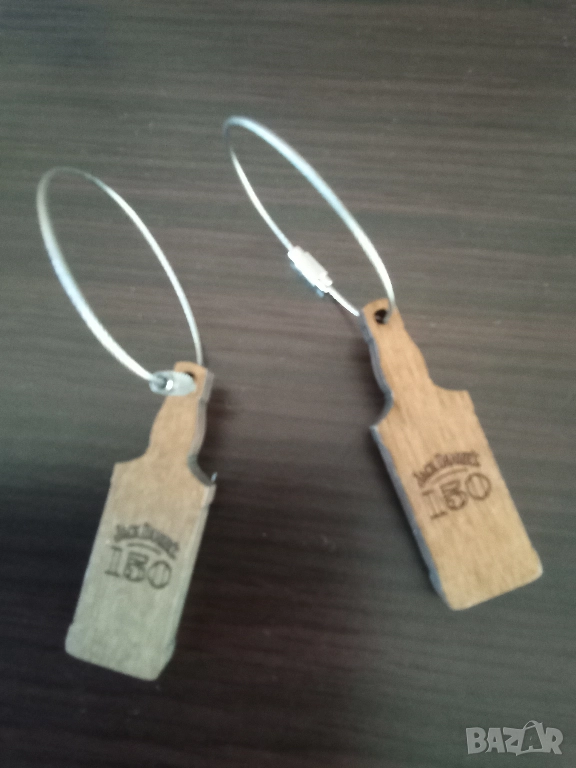 2бр нови  дървени ключодържатели Джак Даниелс, снимка 1
