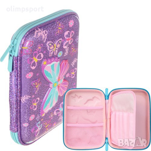 Несесер ученически шит , с 1 цип и релефна картинка. Несесерът има 1 самостоятелно отделение, затвар, снимка 1