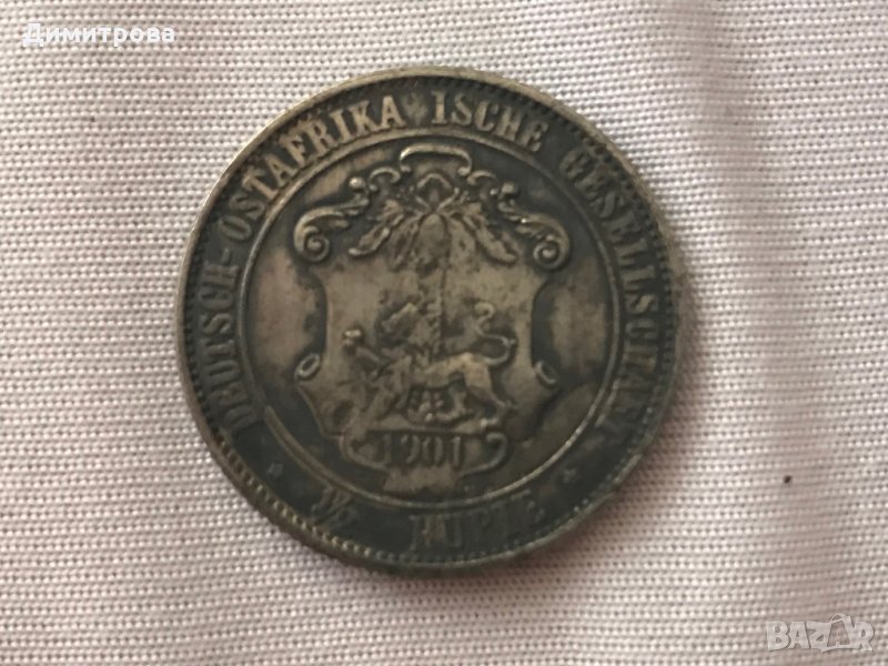 1 1/2 марки Германанска Източна Африка 1901, снимка 1