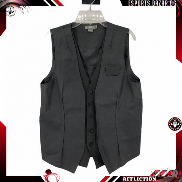 Мъжка жилетка Alkemy Charcoal L (Large) в тъмносив цвят елек vest, снимка 1