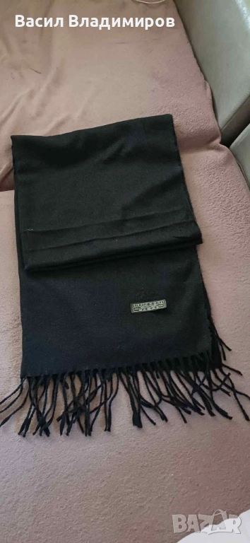 Черен кашмирен шал, снимка 1