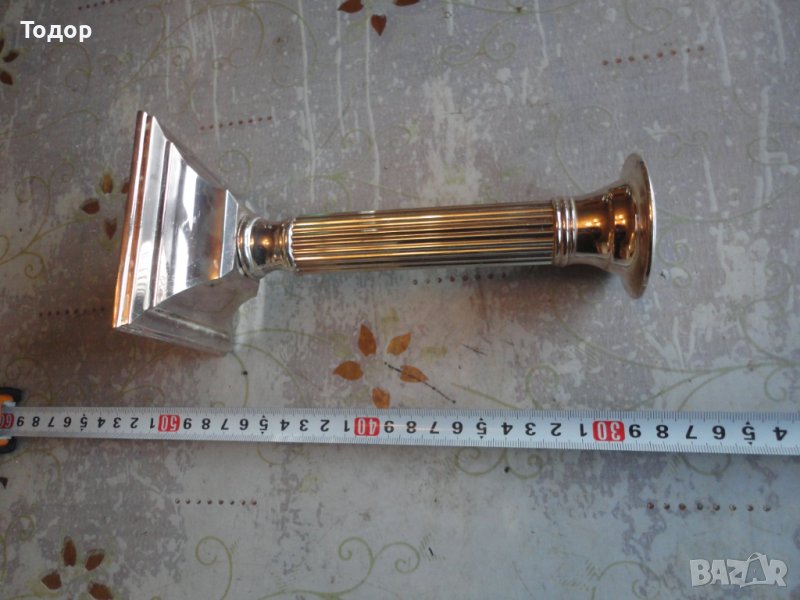 Посребрен свещник 2, снимка 1