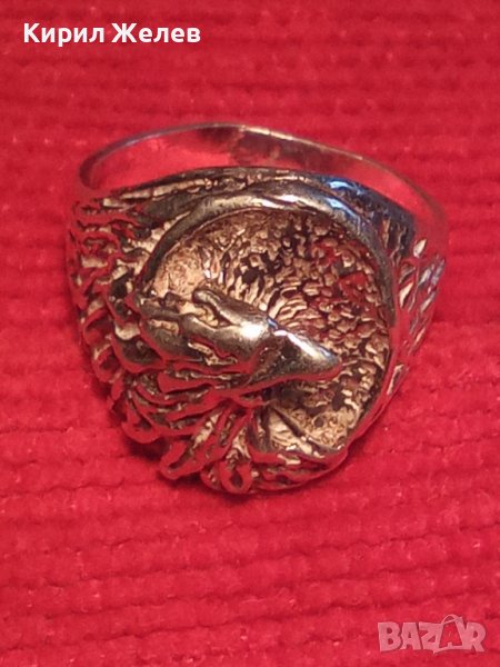 АМЕРИКАНСКИ СРЕБЪРЕН ПРЪСТЕН ОРЕЛ СРЕБРО 925 ХУДОЖЕСТВЕНА МАЙСТОРСКА ИЗРАБОТКА АртБИЖУ УНИКАТ 25826 , снимка 1