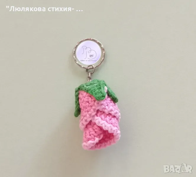 Ключодържател "Нежна роза", снимка 1