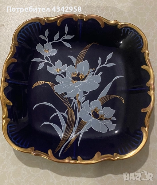 Royal KPM. 1970-те.Kobalt. Порцеланова чиния., снимка 1