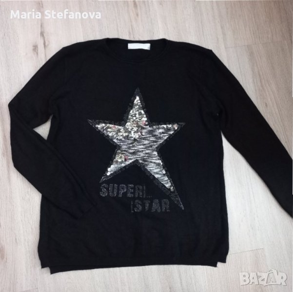 Черна блуза тънко плетиво , снимка 1